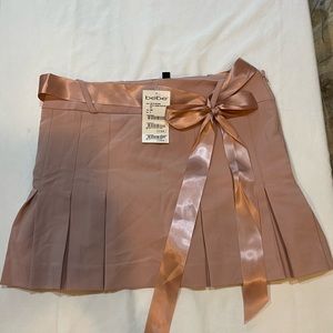 Bebe half pleated skirt